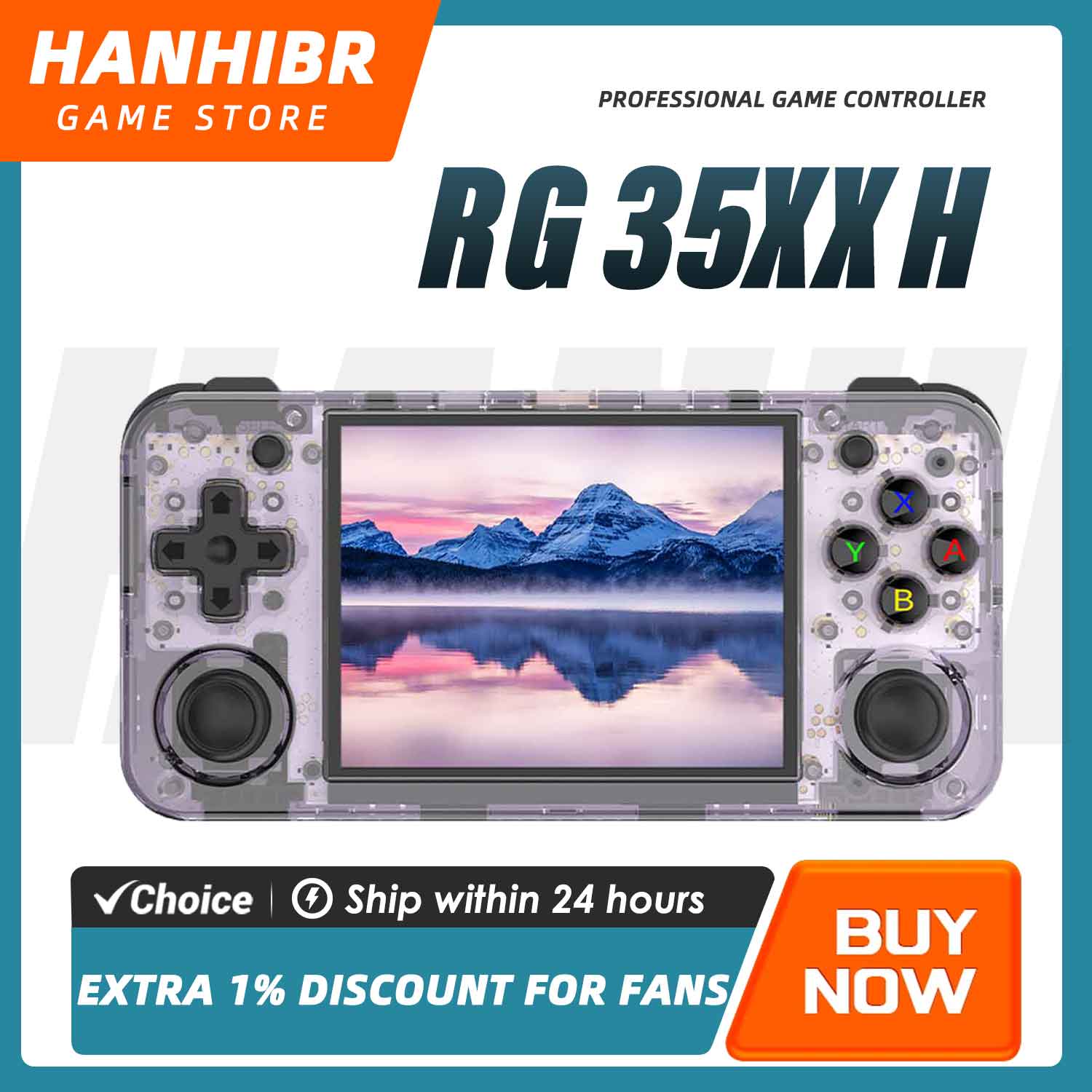 Gaming Console Type - Konsol Game Retro Horizontal ANBERNIC RG35XX