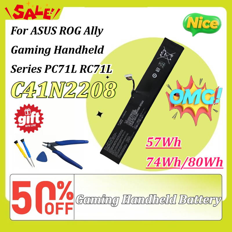 Gaming Console Asus Rog - Baterai Genggam Gaming C41N2208 57Wh/74Wh/80Wh Baru