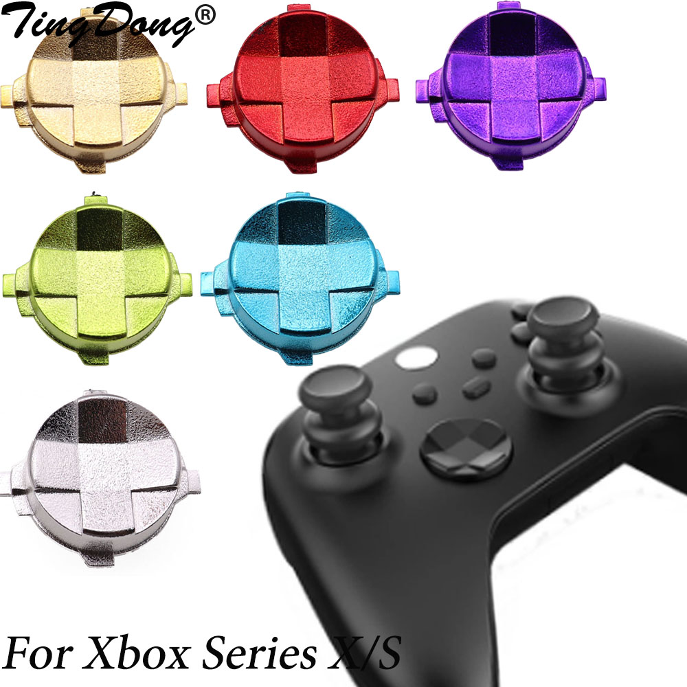 Microsoft Console Xbox Series X - Tombol silang analog stik thumbstick Chrome