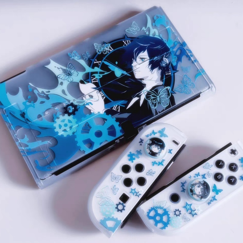 Gaming Console Nintendo Switch - Casing Semi Transparan Persona 3 Makoto