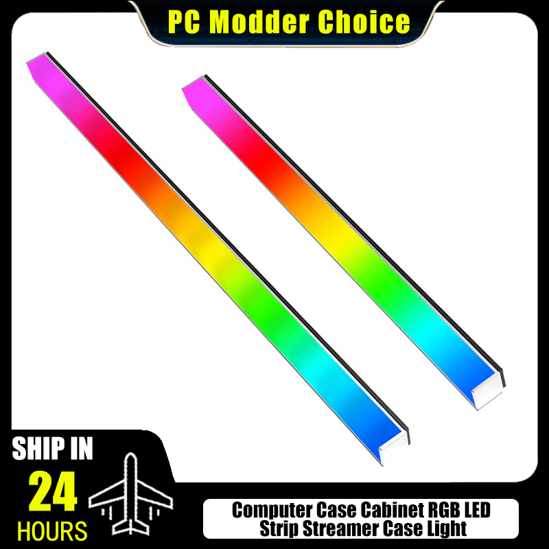 Led Gaming Light Strip - Lampu Strip LED RGB Dual-Side Aluminium