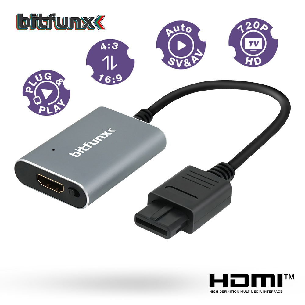 Gaming Console Nintendo Switch - Bitfunx 720P HDMI ™ Adaptor S-video