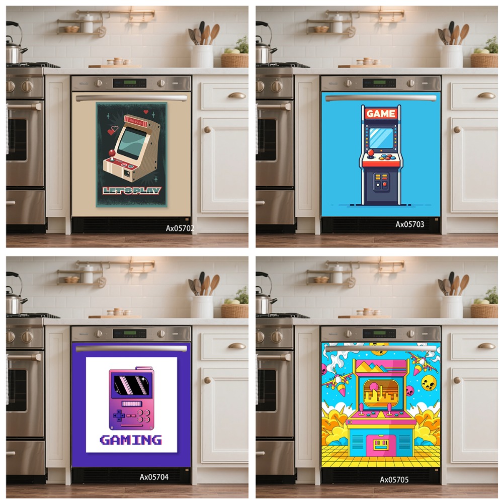 Stiker Pintu Mesin Cuci Piring - Gaming Console Room ulasan dan harga