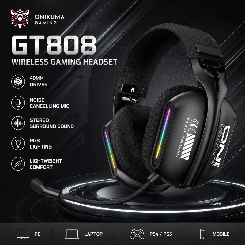 ONIKUMA GT808 Headset Gaming N - Gaming Console Amazon ulasan dan harga