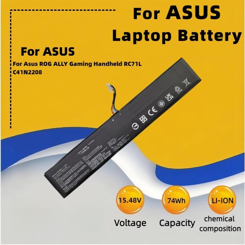 C41N2208 80Wh/74Wh/57Wh Batera - Gaming Console Asus Rog ulasan dan harga
