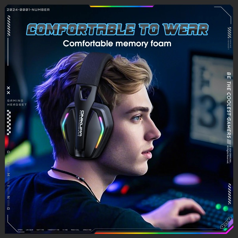 ONIKUMA GT826 Headset Gaming N - Gaming Console Amazon ulasan dan harga