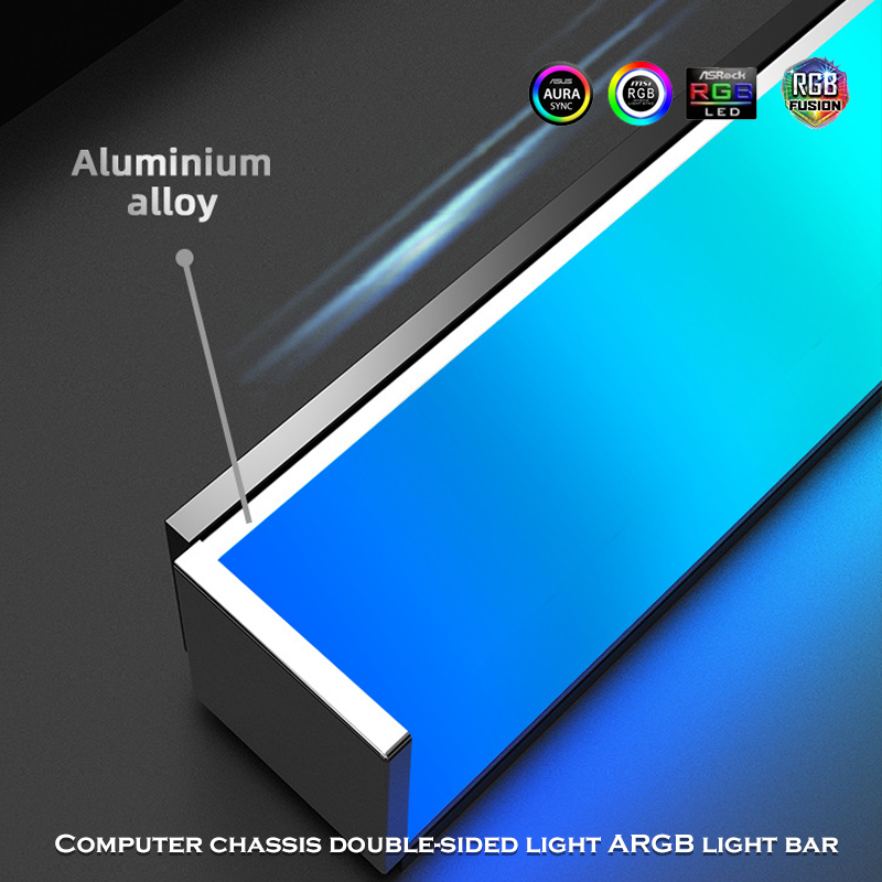 Lampu Strip LED RGB Dual-Side  - Led Gaming Light Strip ulasan dan harga