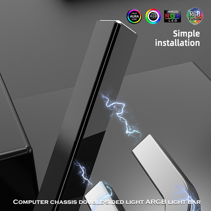 Lampu Strip LED RGB Dual-Side  - Led Gaming Light Strip ulasan dan harga